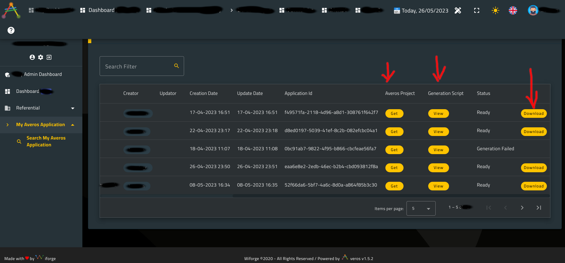 Customizable Dynamic Table Row Actions - WiBuild