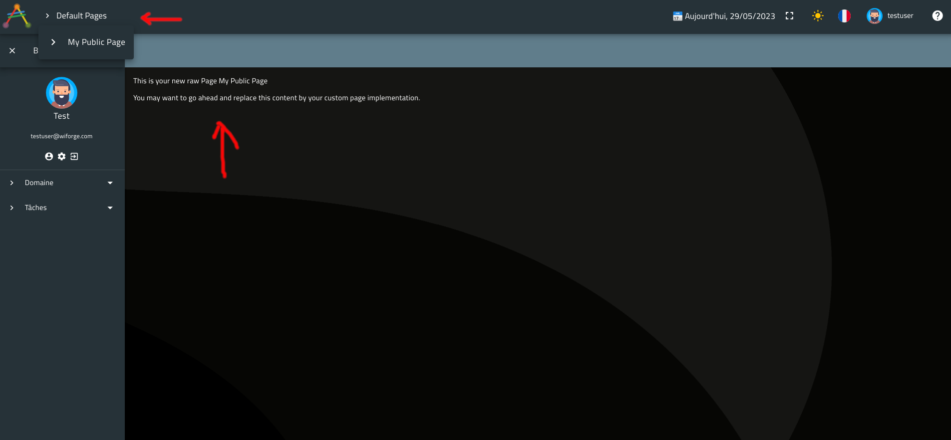 ToDoApplication - After Generating MyPublicPage